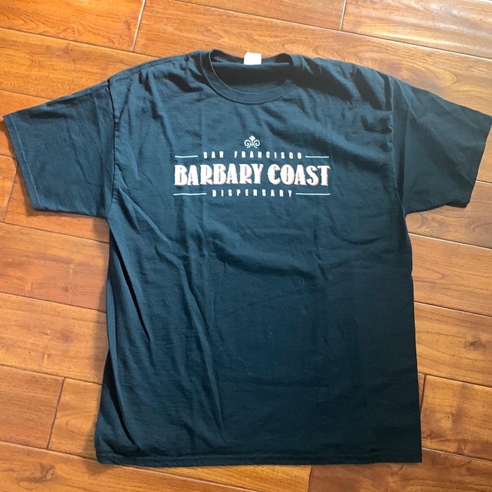 Barbary Coast Dispensary Graphic Black Crewneck T-shirt Men's Size XL